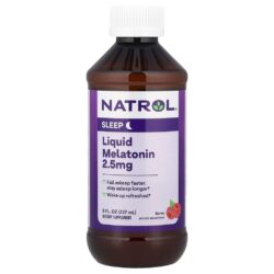 Natrol Melatonina Líquida Fruto Silvestre 25 mg 237 ml (8 fl oz)