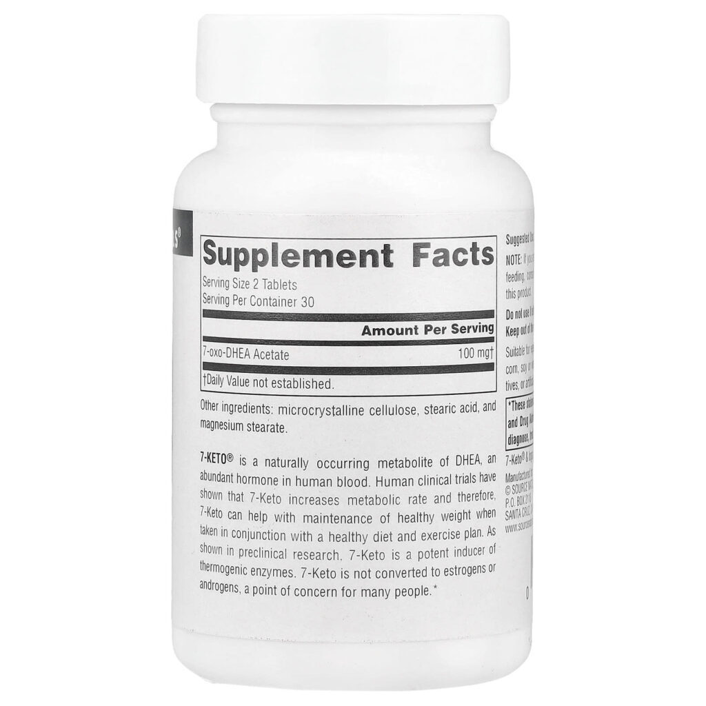 Source Naturals 7-Keto® Metabólito do DHEA 50 mg 60 Comprimidos - Imagem 2