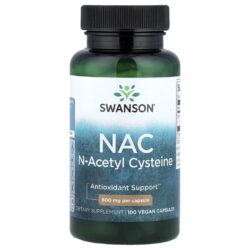 Swanson NAC 600 mg 100 Cápsulas Veganas