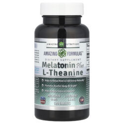 Amazing Nutrition Melatonina mais L-teanina 10 mg 120 comprimidos