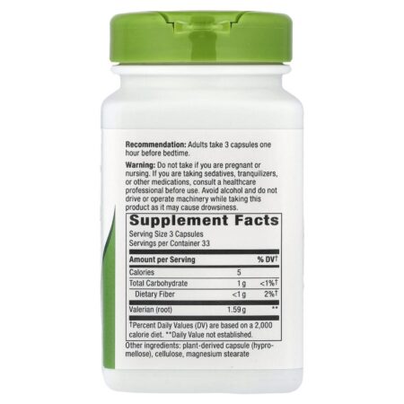 Natures Way Raiz de Valeriana 100 Cápsulas Veganas (530 mg por Cápsula) - Imagem 2