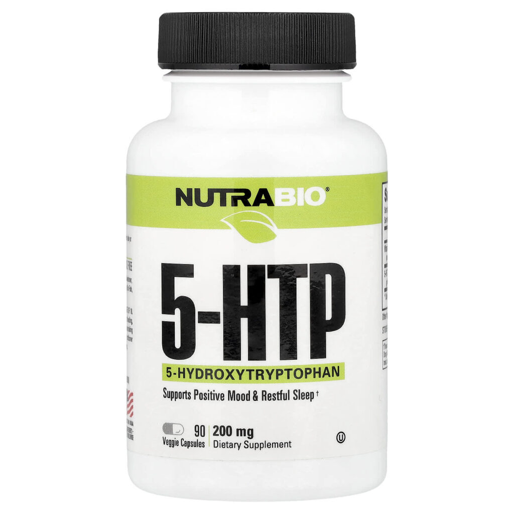 NutraBio 5-HTP 90 Cápsulas Vegetais