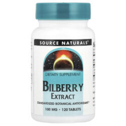 Source Naturals Extrato de Mirtilo Europeu 100 mg 120 Comprimidos