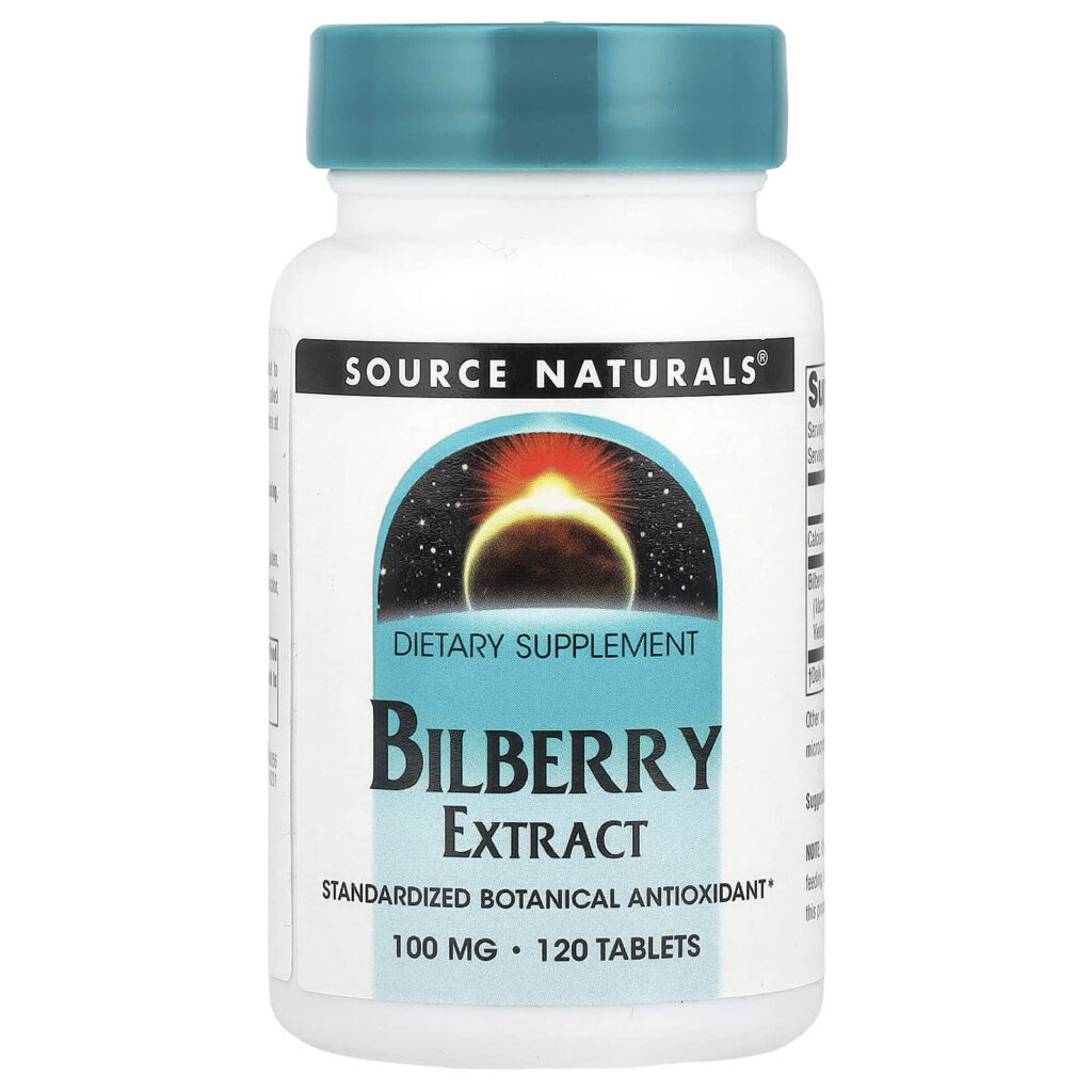Source Naturals Extrato de Mirtilo Europeu 100 mg 120 Comprimidos