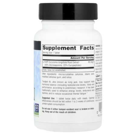 Source Naturals Tongkat Ali 80 mg 60 Comprimidos - Imagem 2