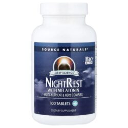 Source Naturals Sleep Science® NightRest™ com Melatonina 100 Comprimidos