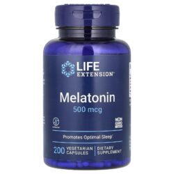 Life Extension Melatonina 500 mcg 200 Cápsulas Vegetais