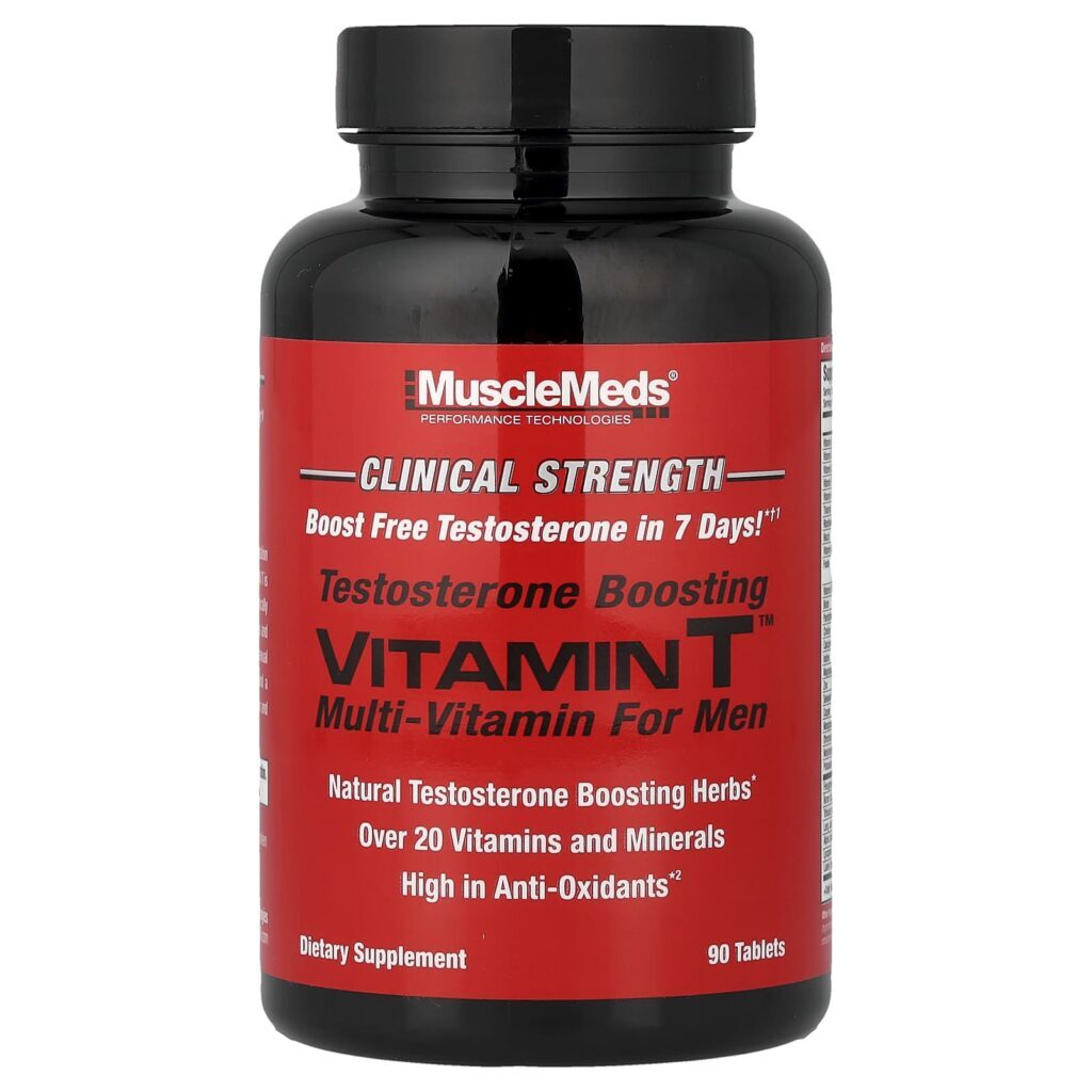 MuscleMeds Vitamin T™ Multivitamínico de Reforço de Testosterona para Homens 90 Comprimidos - Imagem 3