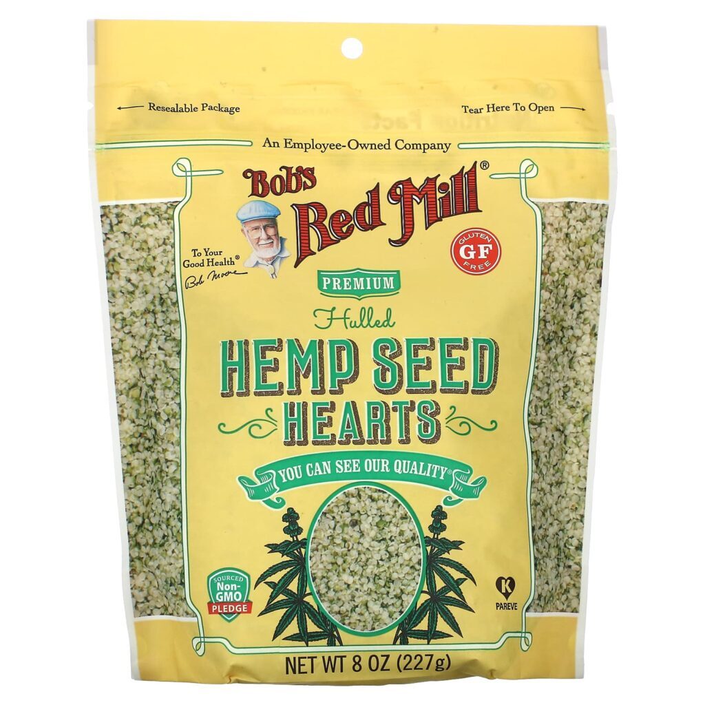 Bobs Red Mill Corações com Semente de Cânhamo Descascado 227 g (8 oz)