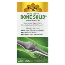 Country Life Triple Action Bone Solid® 180 Cápsulas