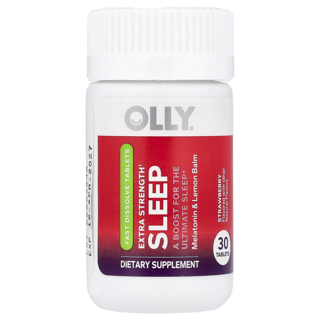 OLLY Sleep Potência Extra Morango 30 Comprimidos - Imagem 3