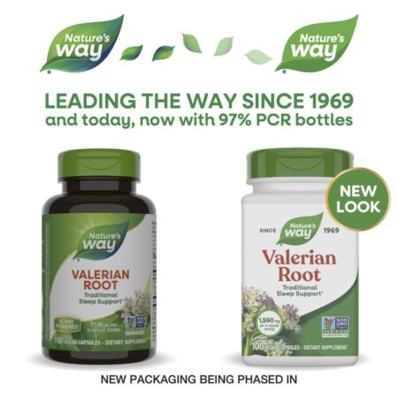 Natures Way Raiz de Valeriana 100 Cápsulas Veganas (530 mg por Cápsula) - Imagem 3