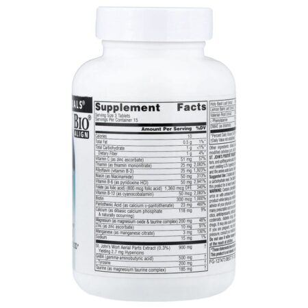 Source Naturals St. Johns Positive Thoughts™ 45 Comprimidos - Imagem 2
