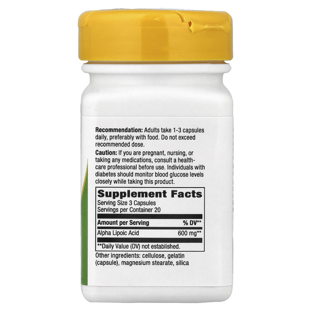 Natures Way Ácido Tióctico 60 Cápsulas (200 mg por Cápsula) - Imagem 2