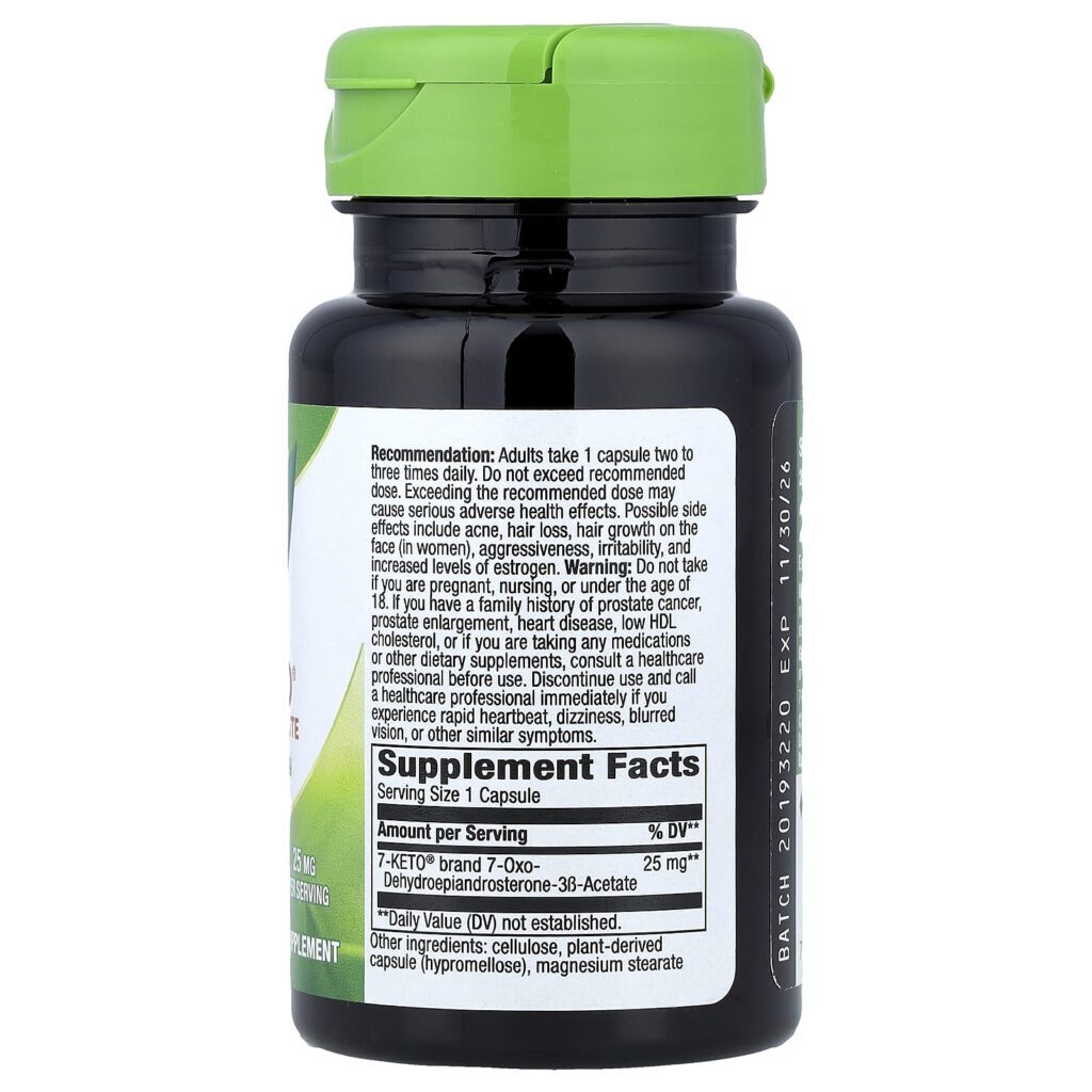 Natures Way 7-KETO DHEA Metabólito 60 cápsulas - Imagem 2