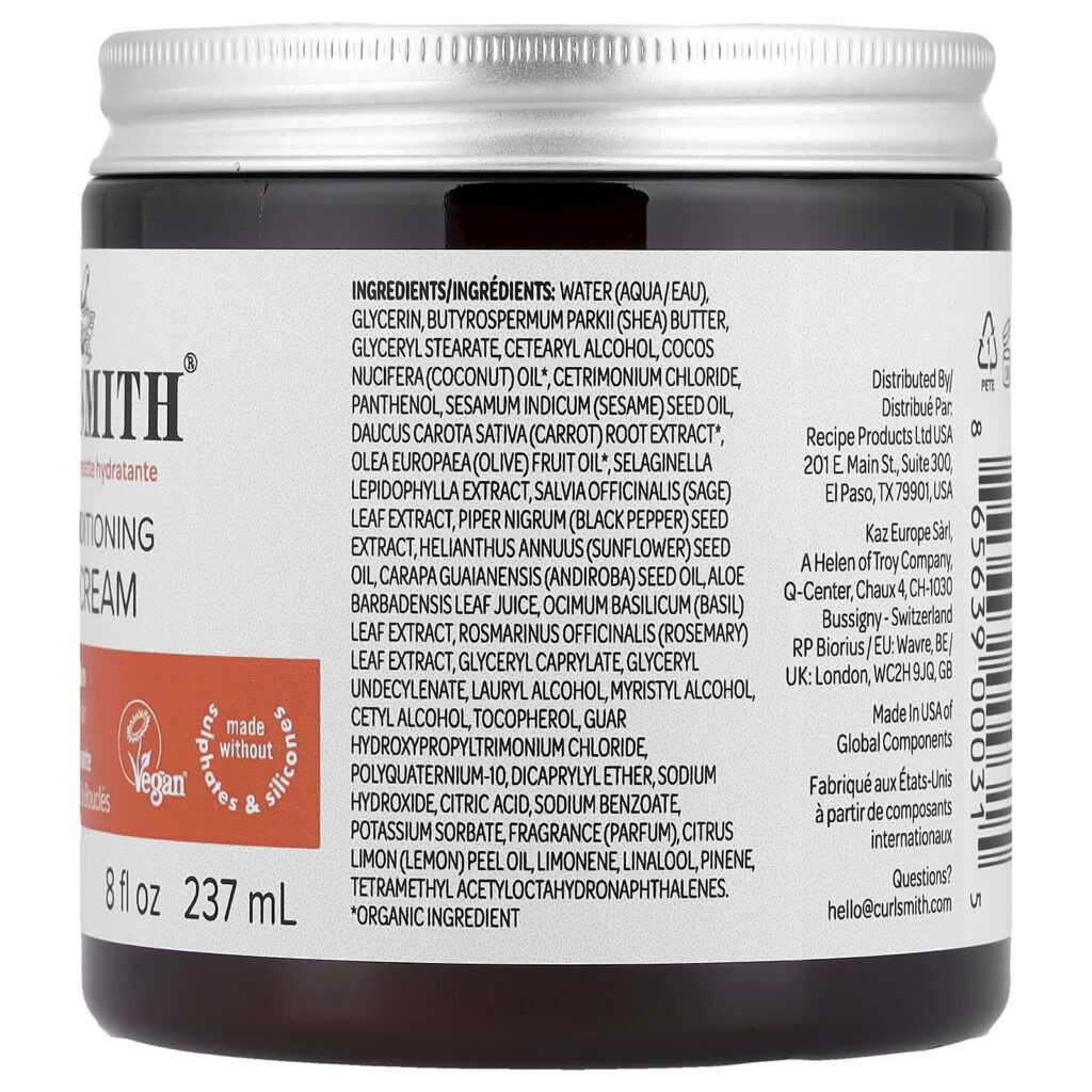 Curlsmith Óleo em Creme Condicionador para Cachos Para Cabelos Cacheados ou Espirais 237 ml (8 fl oz) - Imagem 2