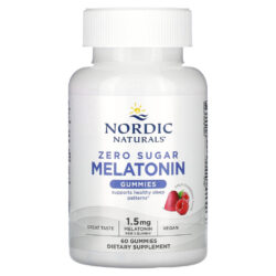 Nordic Naturals Balas de Goma de Melatonina Framboesa 15 mg 60 Balas de Goma
