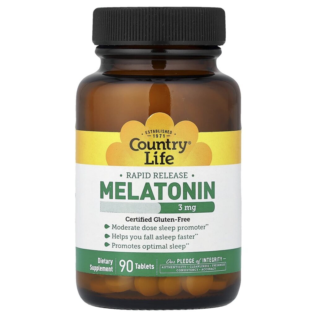 Country Life Melatonina Liberação Rápida 3 mg 90 Comprimidos