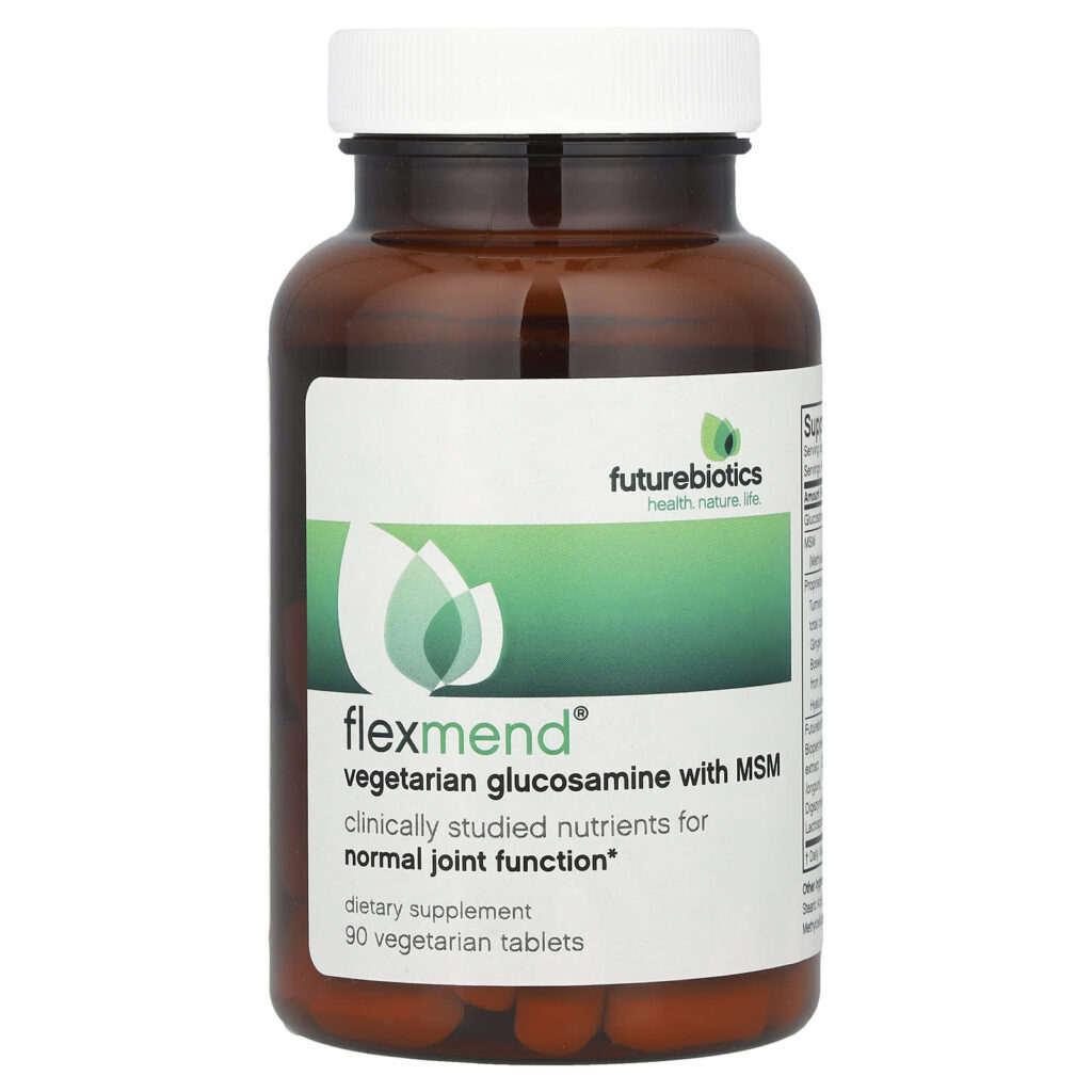 Futurebiotics FlexMend® Glicosamina Vegetariana com MSM 90 Comprimidos Vegetarianos - Imagem 3