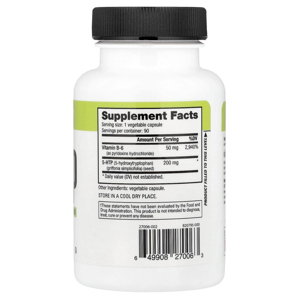 NutraBio 5-HTP 90 Cápsulas Vegetais - Imagem 2