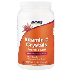 NOW Foods Cristais de Vitamina C 1.361 g (3 lb)