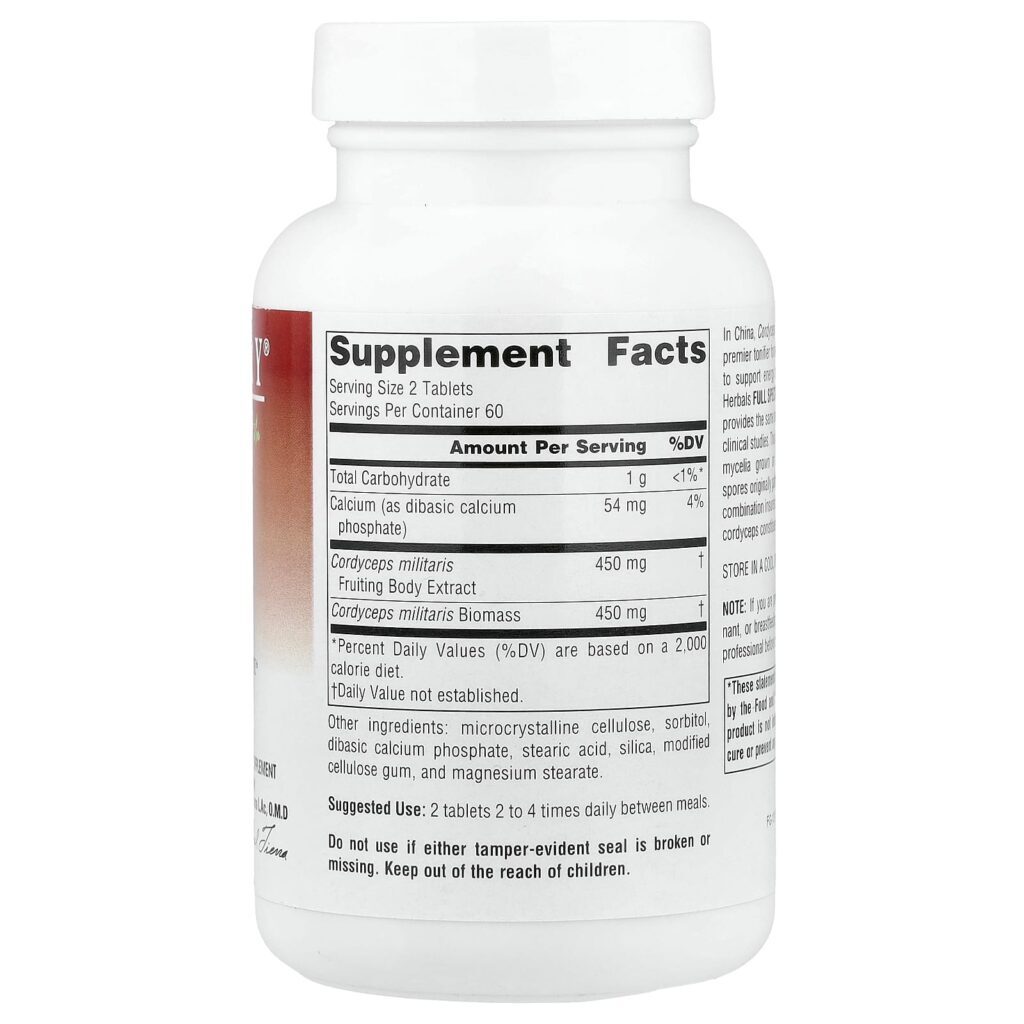 Planetary Herbals Full Spectrum™ Cordyceps 450™ 120 Comprimidos - Imagem 2