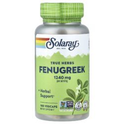 Solaray Ervas Verdadeiras Fenacho 100 VegCaps (620 mg por Cápsula)