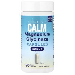 Natural Vitality CALM® Glicinato de Magnésio 120 Cápsulas Veganas (108 mg por Cápsula)