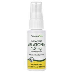 NaturesPlus Melatonina de Ação Rápida Hortelã-pimenta Natural 5914 ml (2 fl oz)