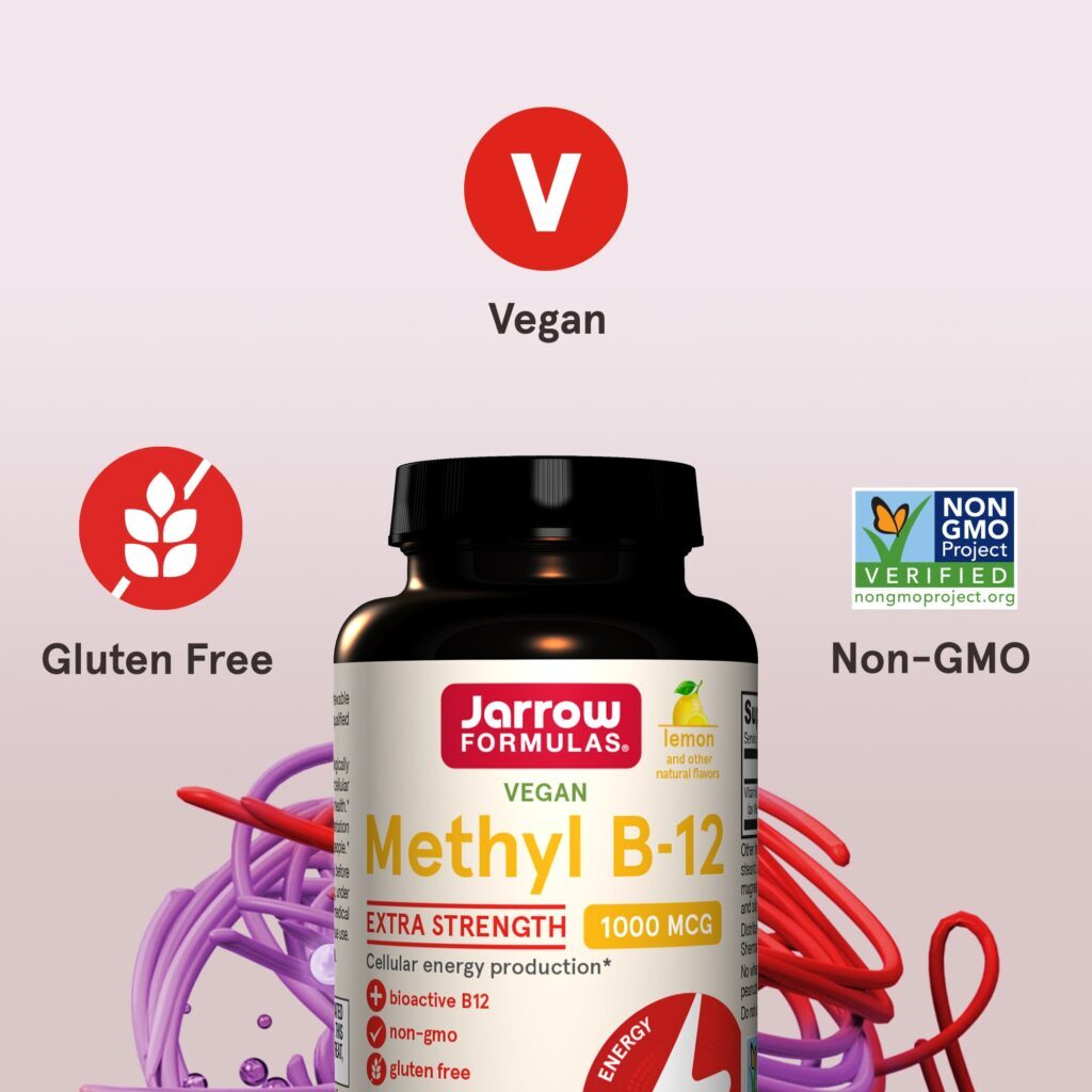 Jarrow Formulas Metil B12 Limão 1.000 mcg 100 Comprimidos Mastigáveis - Imagem 6