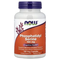 NOW Foods Fosfatidilserina 120 Cápsulas Vegetais