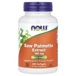 NOW Foods Extrato de Saw Palmetto 160 mg 240 Cápsulas Softgel