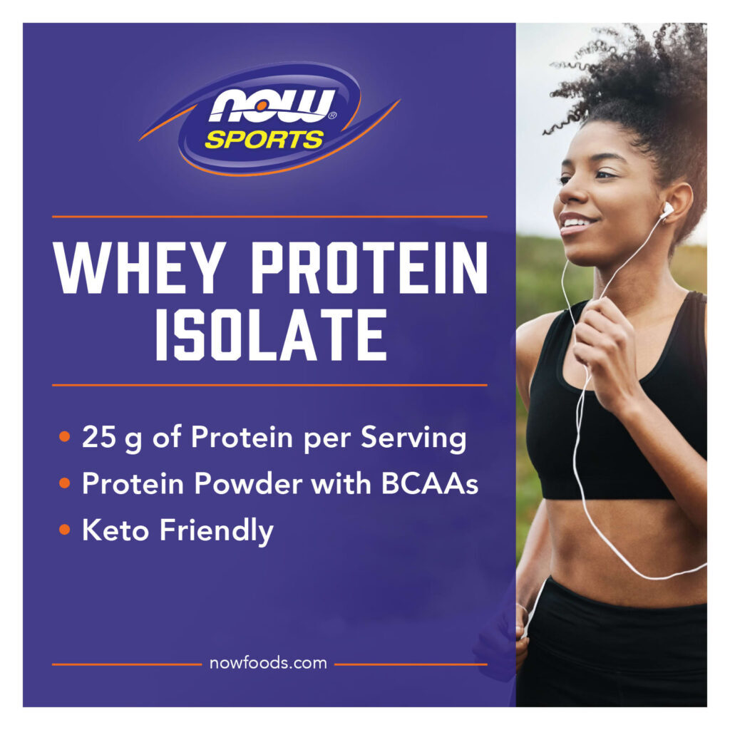 NOW Foods Sports Proteína Isolada de Soro de Leite em pó Baunilha Natural 18 lbs (816 g) - Imagem 3