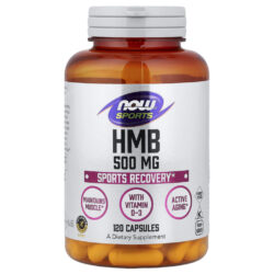 NOW Foods Sports HMB com Vitamina D-3 120 Cápsulas (500 mg por Cápsula)