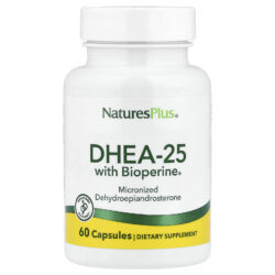 NaturesPlus DHEA-25 com BioPerine® 60 Cápsulas