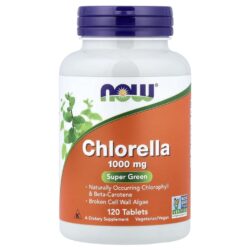 NOW Foods Chlorella 120 Comprimidos (1 g por Comprimido)