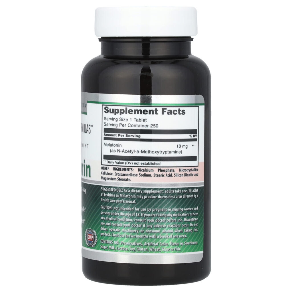 Amazing Nutrition Melatonina 10 mg 250 comprimidos - Imagem 2