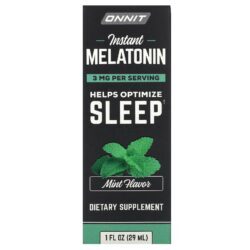 Onnit Melatonina Instantânea Hortelã Fresca 3 mg 29 ml (1 fl oz)