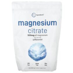 Micro Ingredients Citrato de Magnésio Sem Sabor 907 g (2 lb)