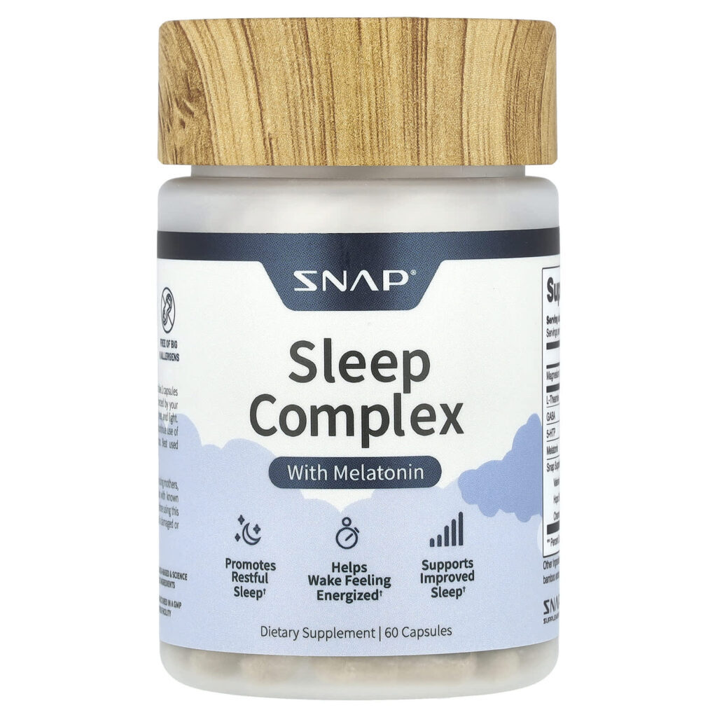 Snap Supplements Complexo do Sono com Melatonina 60 Cápsulas