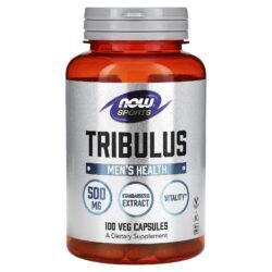NOW Foods Esportes Tribulus 500 mg 100 Cápsulas Vegetais
