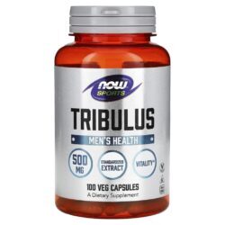 NOW Foods Esportes Tribulus 500 mg 100 Cápsulas Vegetais