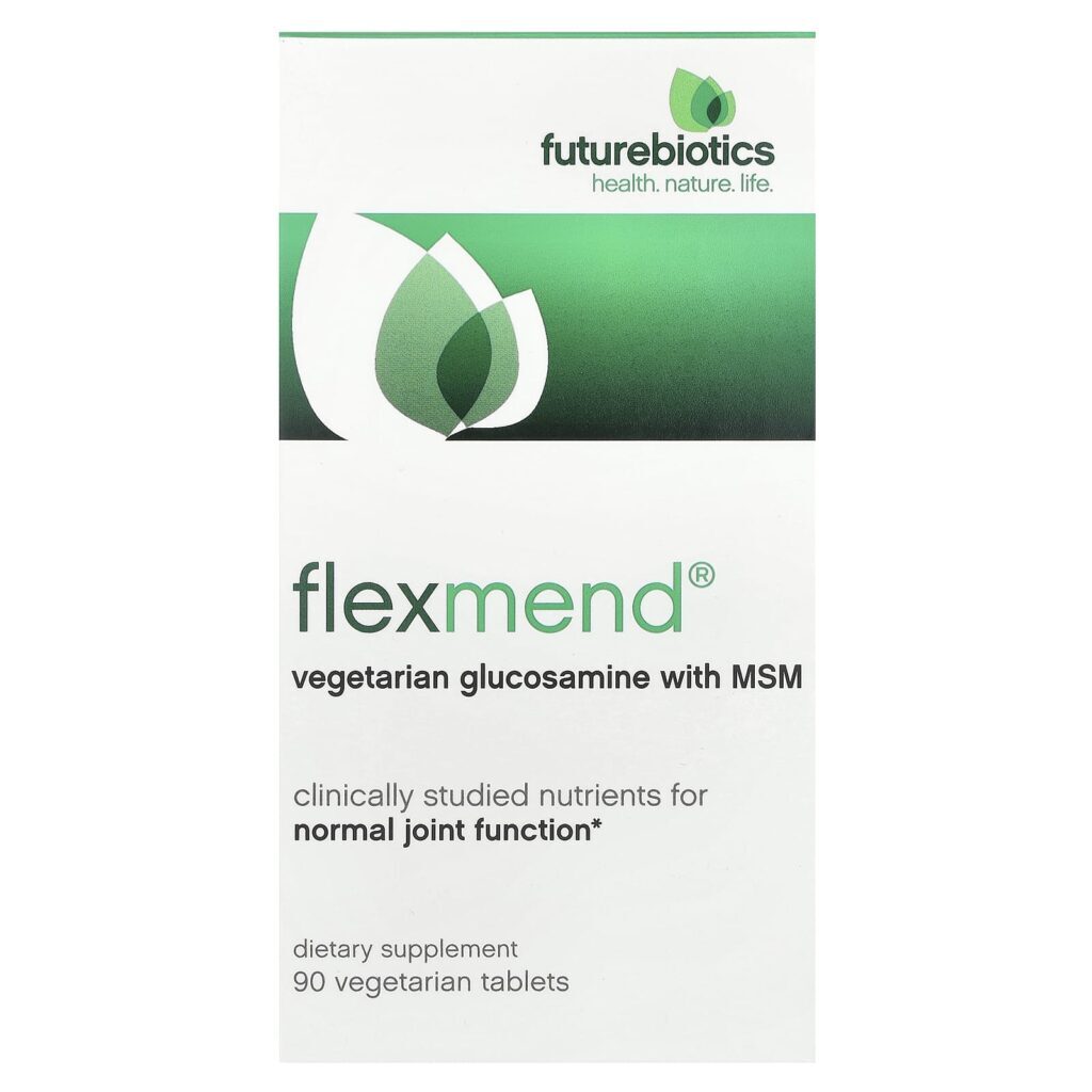 Futurebiotics FlexMend® Glicosamina Vegetariana com MSM 90 Comprimidos Vegetarianos