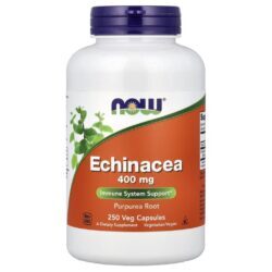 NOW Foods Echinacea 250 Cápsulas Vegetais (400 mg por Cápsula)
