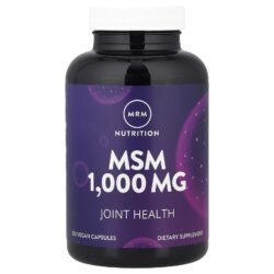 MRM Nutrition Nutrição MSM 1.000 mg 120 Cápsulas Veganas