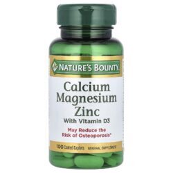 Natures Bounty Cálcio Magnésio e Zinco com Vitamina D3 100 Cápsulas Revestidas