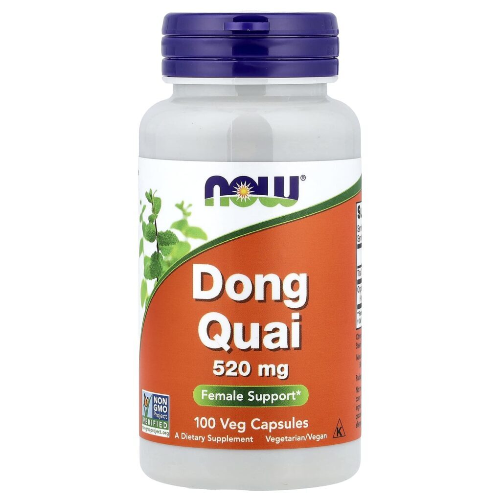 NOW Foods Dong Quai 520 mg 100 Cápsulas Vegetais