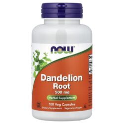 NOW Foods Raiz de Dente-de-Leão 500 mg 100 Cápsulas Vegetais