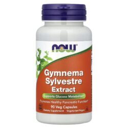 NOW Foods Extrato de Gymnema sylvestre 90 Cápsulas Vegetais (400 mg por Cápsula)