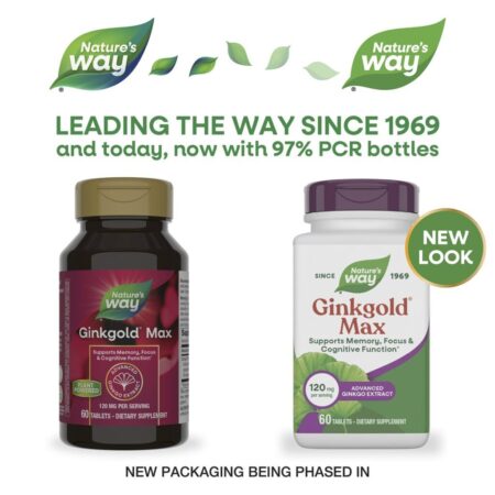 Natures Way Ginkgold® Max 120 mg 60 Comprimidos — foto 3 Natures Way Ginkgold® Max 120 mg 60 Comprimidos — foto 3